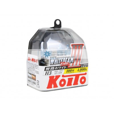 Набор галогеновых ламп Koito H3 P0752W Whitebeam III 4000K